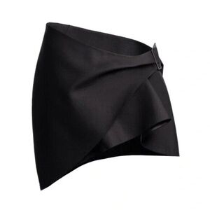 NWT Mugler x H&M Wool Mini Skirt 18 Night Out Going Out Wear Classy Skirt
